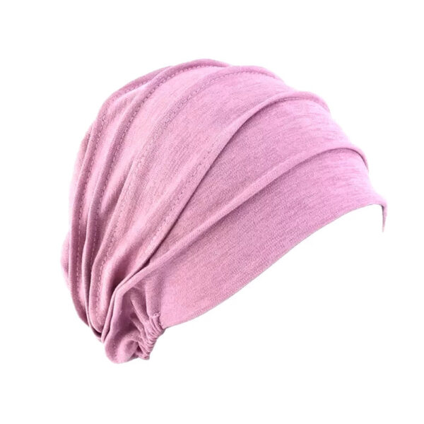bonnet femme turban violet 10