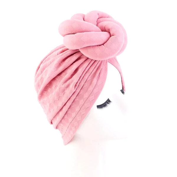chapeau turban femme rose bonbon 6