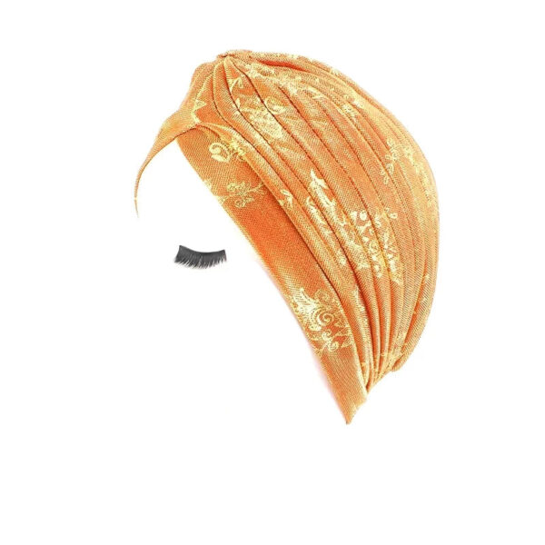 turban croise femme orange 12