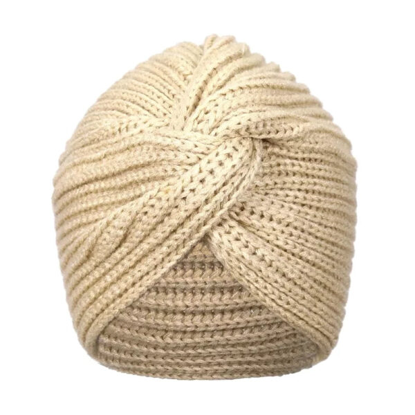 turban laine femme beige 10