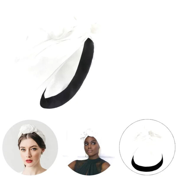 turban noeud femme blanc 6